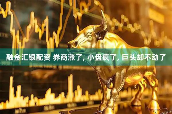 融金汇银配资 券商涨了, 小盘疯了, 巨头却不动了