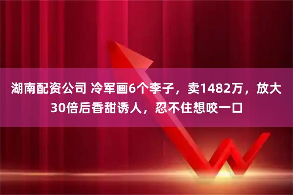 湖南配资公司 冷军画6个李子，卖1482万，放大30倍后香甜诱人，忍不住想咬一口